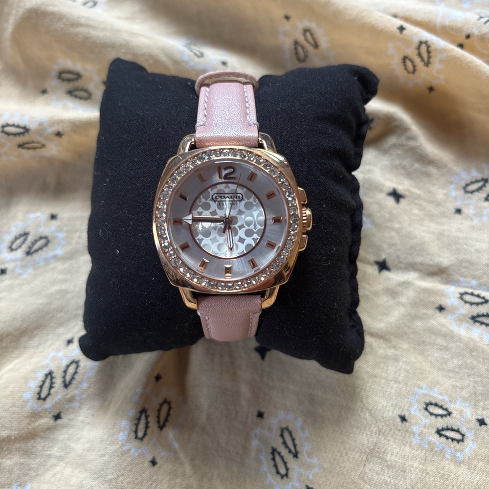 Coach Blush and Gold Women's Watch